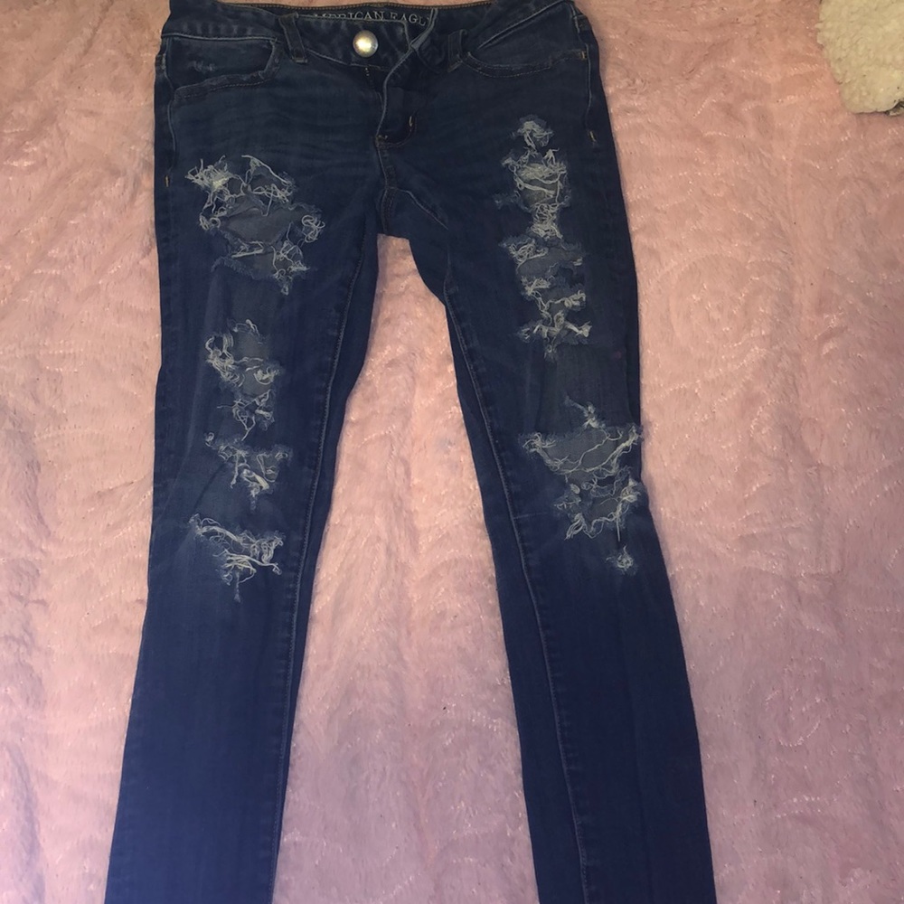 american eagle 360 stretch ripped jeans